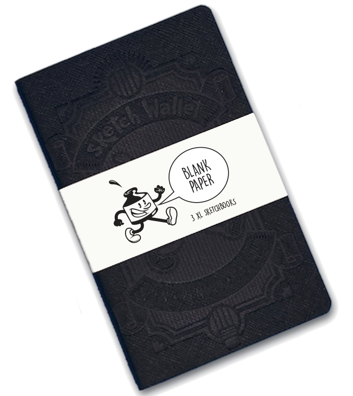 XL Blank Paper Sketchbooks - 3 Pack – Sketch Wallet