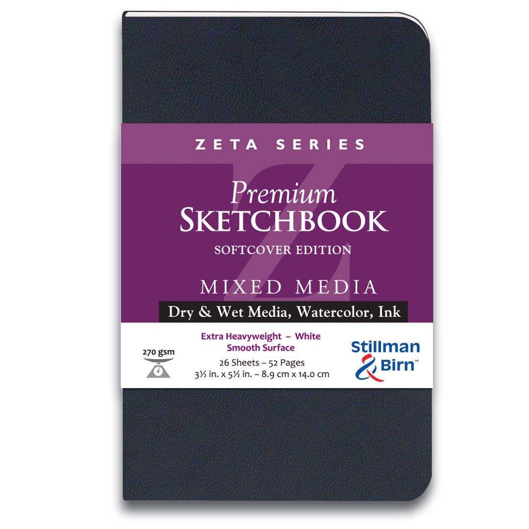 Stillman and Birn Premium Zeta Wirebound Sketchbook - 9”x12” (25-Sheets)